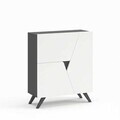 Pantofar, Hanah Home, Venice, 80x89x32 cm, PAL, Alb / Antracit