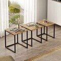 Masute (3 Pieces), Hanah Home, Dublin, PAL, Natural