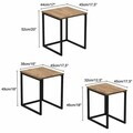 Masute (3 Pieces), Hanah Home, Dublin, PAL, Natural