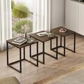 Set masute 3 piese, Hanah Home, Dublin, PAL, Maro