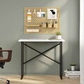 Birou, Hanah Home, Modena, 90x76x60 cm, PAL, Alb
