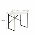 Birou, Hanah Home, Modena, 90x76x60 cm, PAL, Alb