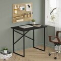Birou, Hanah Home, Modena, 90x76x60 cm, PAL, Negru