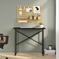 Birou, Hanah Home, Modena, 90x76x60 cm, PAL, Negru