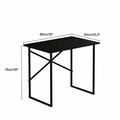 Birou, Hanah Home, Modena, 90x76x60 cm, PAL, Negru