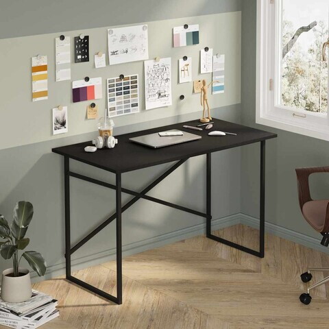 Birou, Hanah Home, Odesa, 120x76x60 cm, PAL, Negru