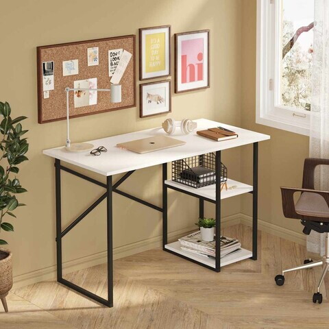 Birou, Hanah Home, Vienna, 120x76x60 cm, PAL, Alb