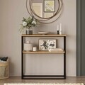 Consola, Hanah Home, Oslo, 91x90x35 cm, PAL, Natural