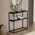 Consola, Hanah Home, Oslo, 91x90x35 cm, PAL, Negru