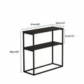 Consola, Hanah Home, Oslo, 91x90x35 cm, PAL, Negru
