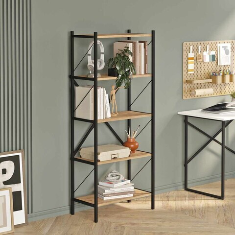 Corp biblioteca, Hanah Home, London, 66x157x34 cm, PAL, Natural