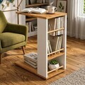 Masuta, Hanah Home, Pint-1, 44x65x29 cm, PAL, Alb/Pin Atlantic