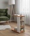 Masuta, Hanah Home, Pint-1, 44x65x29 cm, PAL, Alb/Pin Atlantic