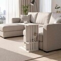 Masuta, Hanah Home, Pint-2, 44x65x29 cm, PAL, Alb