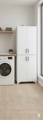 Dulap multifunctional, Hanah Home, Nesto, 70x180x70 cm, PAL, Alb