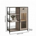 Dulap multifunctional, Hanah Home, Nova, 75x95x30 cm, PAL, Maro