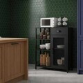 Dulap multifunctional, Hanah Home, Nova, 75x95x30 cm, PAL, Negru