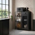 Dulap multifunctional, Hanah Home, Nova, 75x95x30 cm, PAL, Negru