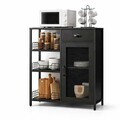 Dulap multifunctional, Hanah Home, Nova, 75x95x30 cm, PAL, Negru