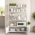 Dulap pentru bucatarie, Hanah Home, Sento, 101x160x38 cm, PAL, Alb