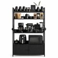 Dulap pentru bucatarie, Hanah Home, Sento, 101x160x38 cm, PAL, Negru