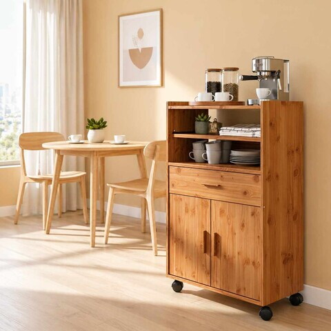 Dulap pentru bucatarie, Hanah Home, Vario, 59x92x40 cm, PAL, Maro