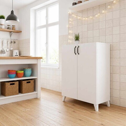 Dulap multifunctional, Hanah Home, Kubo, 72x88x32 cm, PAL, Alb