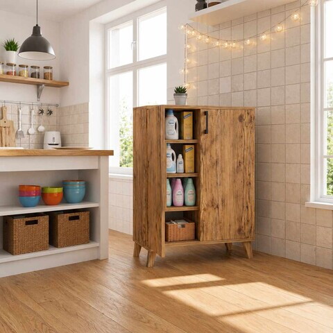 Dulap multifunctional, Hanah Home, Kubo, 72x88x32 cm, PAL, Maro