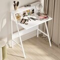 Birou, Hanah Home, Piano, 74x92x48 cm, PAL, Alb