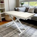 Masuta de cafea, Hanah Home, Home Ext, MDF, Travertin / Alb