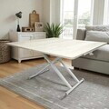 Masuta de cafea, Hanah Home, Home Ext, MDF, Travertin / Alb