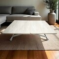 Masuta de cafea, Hanah Home, Home Ext, MDF, Travertin / Alb
