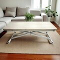 Masuta de cafea, Hanah Home, Home Ext, MDF, Travertin / Alb