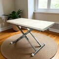 Masuta de cafea, Hanah Home, Home Ext, MDF, Travertin / Crom