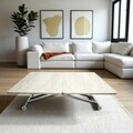 Masuta de cafea, Hanah Home, Home Ext, MDF, Travertin / Crom