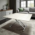 Masuta de cafea, Hanah Home, Home Ext, MDF, Travertin / Crom