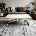Masuta de cafea, Hanah Home, Home Ext, MDF, Travertin / Crom