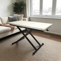 Masuta de cafea, Hanah Home, Home Ext, MDF, Travertin / Negru