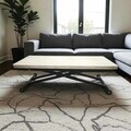 Masuta de cafea, Hanah Home, Home Ext, MDF, Travertin / Negru