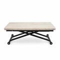 Masuta de cafea, Hanah Home, Home Ext, MDF, Travertin / Negru