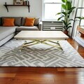 Masuta de cafea, Hanah Home, Home Ext, MDF, Travertin / Auriu