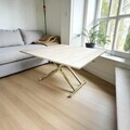 Masuta de cafea, Hanah Home, Home Ext, MDF, Travertin / Auriu