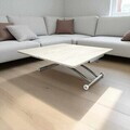 Masuta de cafea, Hanah Home, Mini Juppo Ext, MDF, Travertin / Crom