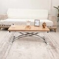 Masuta de cafea, Hanah Home, Mini Juppo Ext, MDF, Pin / Crom