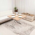 Masuta de cafea, Hanah Home, Mini Juppo Ext, MDF, Pin / Crom