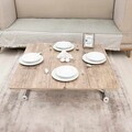 Masuta de cafea, Hanah Home, Mini Juppo Ext, MDF, Antic / Crom