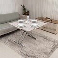 Masuta de cafea, Hanah Home, Mini Juppo Ext, MDF, Lisabona / Chrome
