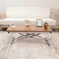 Masuta de cafea, Hanah Home, Mini Juppo Ext, MDF, Nuc / Crom