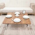 Masuta de cafea, Hanah Home, Mini Juppo Ext, MDF, Nuc / Crom
