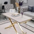 Masuta de cafea, Hanah Home, Home Ext, MDF, Lisabona / Aur
